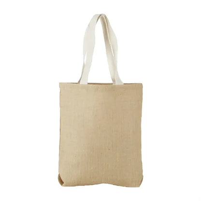 Eco-Friendly Jute Tote Bag with Gusset
