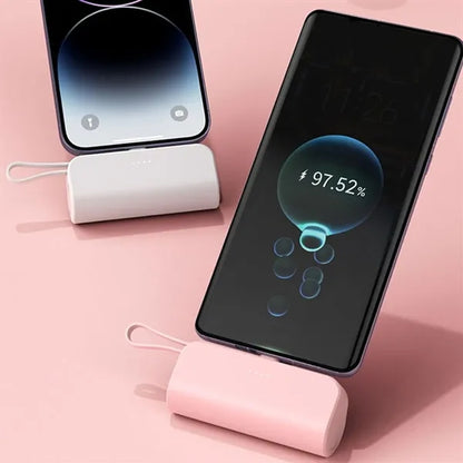 5000mAh Mini Portable Power Bank w/ Type-C & Lightning Ports