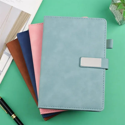 A5 PU Leather Notebook with Pen Loop & Magnetic Closure