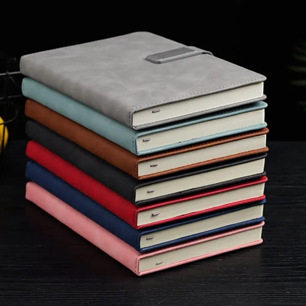A5 PU Leather Notebook with Pen Loop & Magnetic Closure