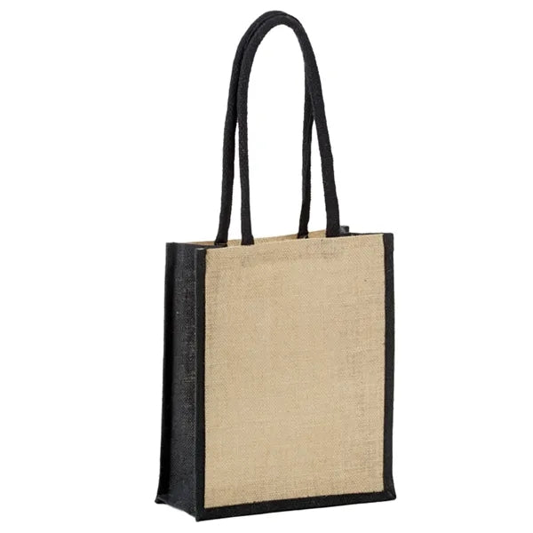 All-Natural Jute Book Bag with Rope Handles