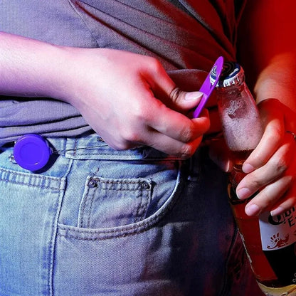 Retractable Badge Holder Keychain w/ Bottle Opener Belt Clip