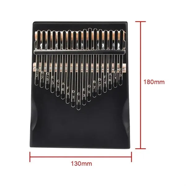 Wood 17-Key Thumb Piano Kalimba with Resonant Wood Body