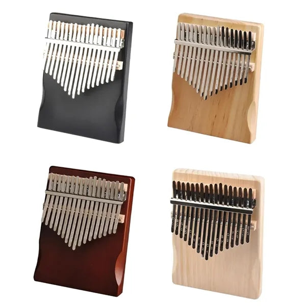 Wood 17-Key Thumb Piano Kalimba with Resonant Wood Body