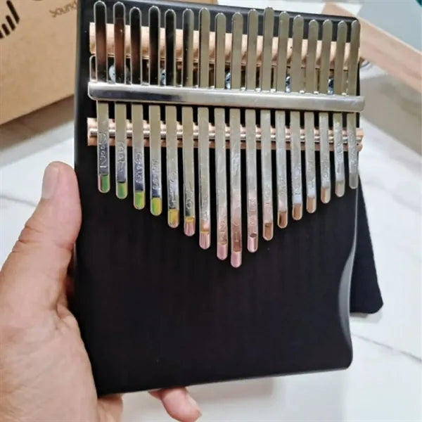 Wood 17-Key Thumb Piano Kalimba with Resonant Wood Body