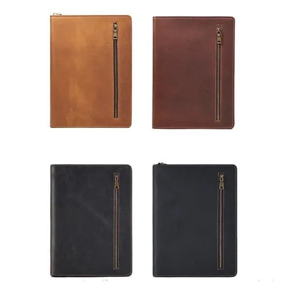 13'' Genuine Leather Portfolio Laptop Tablet Case Bag