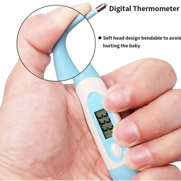 Baby Care Kit Set With Nail Clipper Comb Brush Thermometer