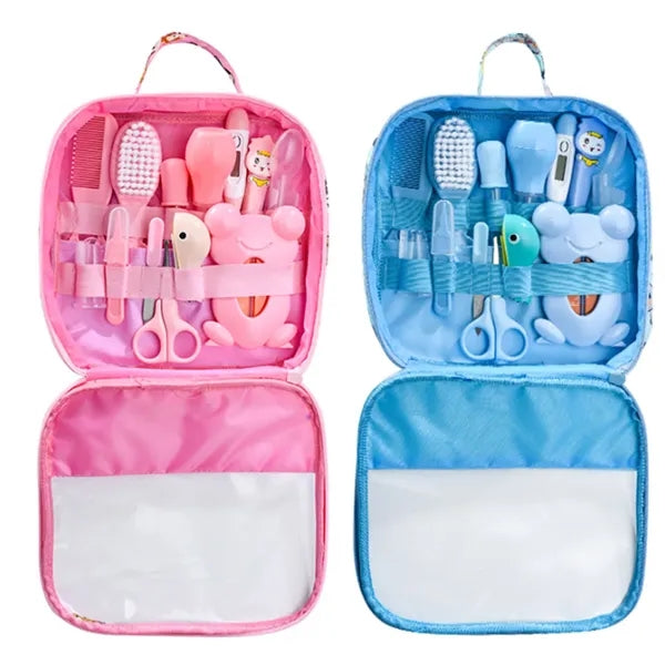 Baby Care Kit Set With Nail Clipper Comb Brush Thermometer