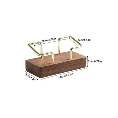 Wooden Business Card Holder Organizer