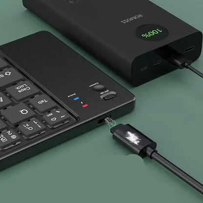 Foldable Wireless Keyboard for Easy Travel and Convenience