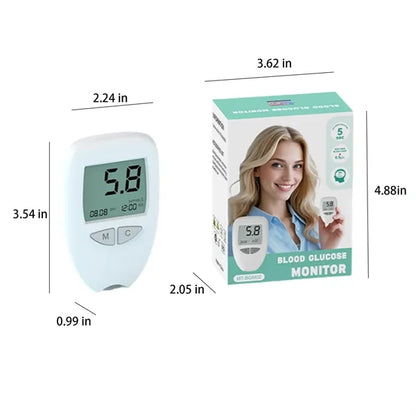 Blood Glucose Monitor Testing Kit With Strips And Lancets