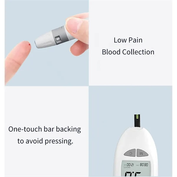 Blood Glucose Monitor Testing Kit With Strips And Lancets