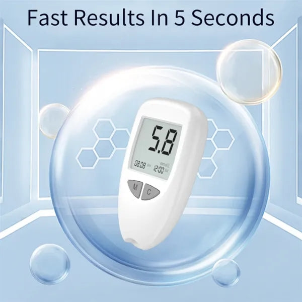 Blood Glucose Monitor Testing Kit With Strips And Lancets