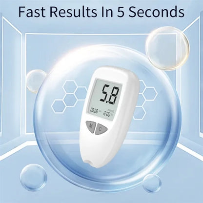Blood Glucose Monitor Testing Kit With Strips And Lancets