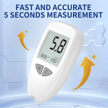 Blood Glucose Monitor Testing Kit With Strips And Lancets