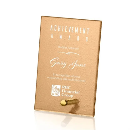 Atchison Russet Rectangle Award - Gold
