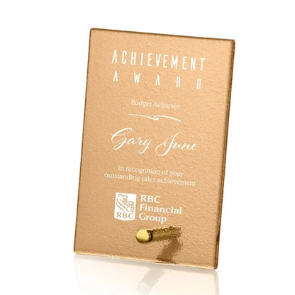 Atchison Russet Rectangle Award - Gold