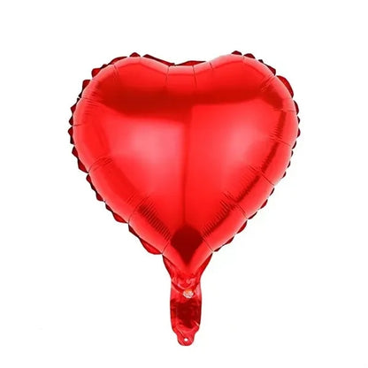 18" Party Decor Heart Shaped Mylar Foil Balloons