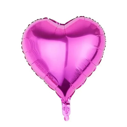 18" Party Decor Heart Shaped Mylar Foil Balloons