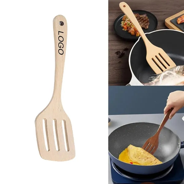 Natural Beechwood Lightweight Stylish Frying Spatula