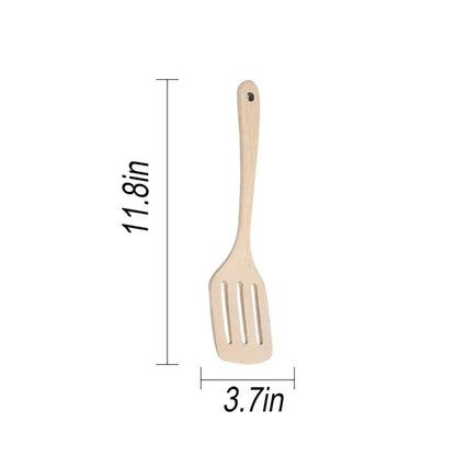 Natural Beechwood Lightweight Stylish Frying Spatula
