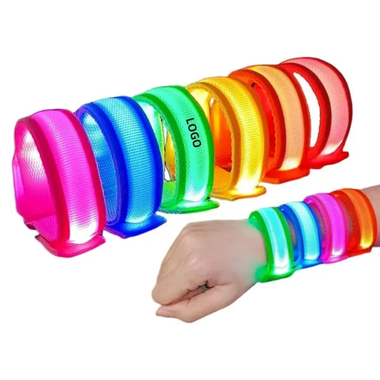 LED Glow Polyester Wristband