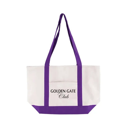 Cotton Canvas Boat Tote Bag
