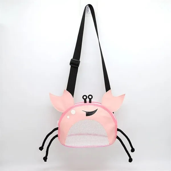 Cute Crab-Shaped Seashell Collecting Bag