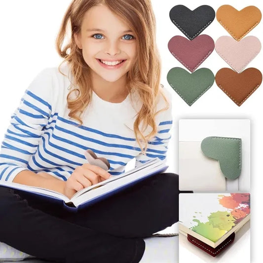 Leather Heart Bookmarks