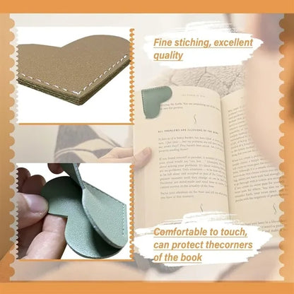 Leather Heart Bookmarks