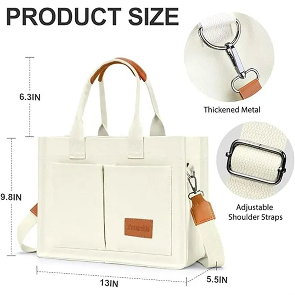 Canvas Tote Shoulder Handbag