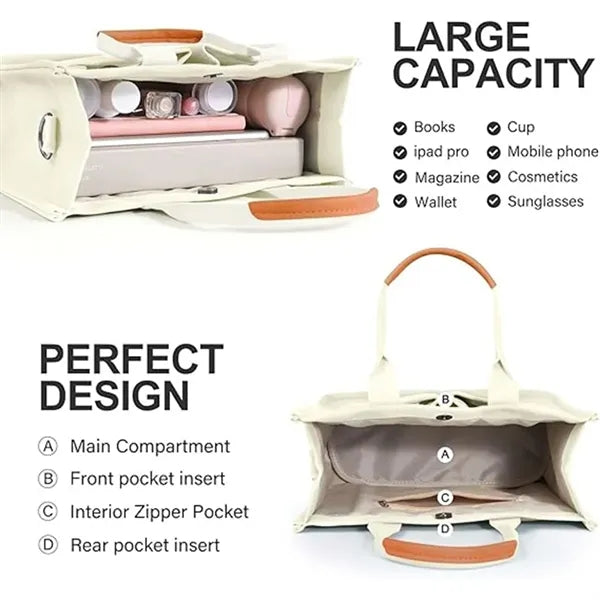 Canvas Tote Shoulder Handbag