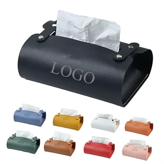 Handmade Leather Tissue Box Cover