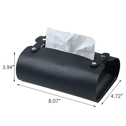 Handmade Leather Tissue Box Cover