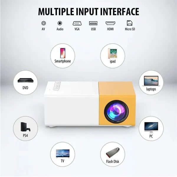 1080P Full HD Portable Mini Projector