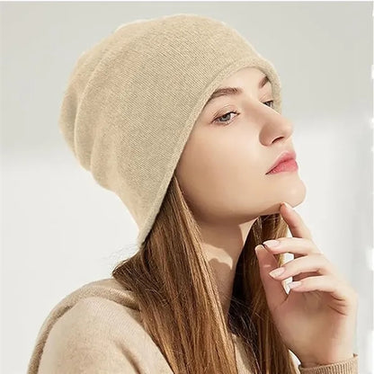 Soft Warm Cashmere Slouchy Knit Hat
