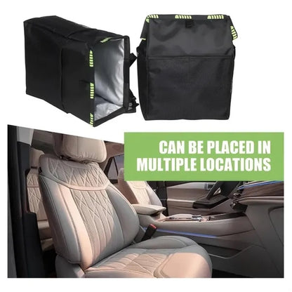 Hanging Car Trash Can With Storage Pockets