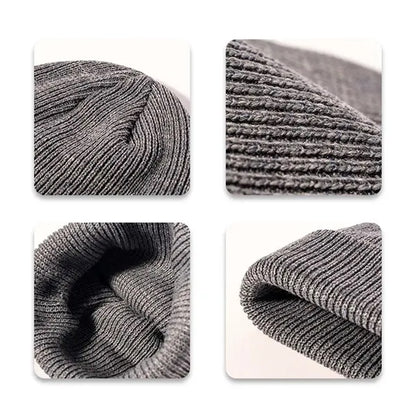 Unisex winter fashion warm dome cuffed knitted hat beanie
