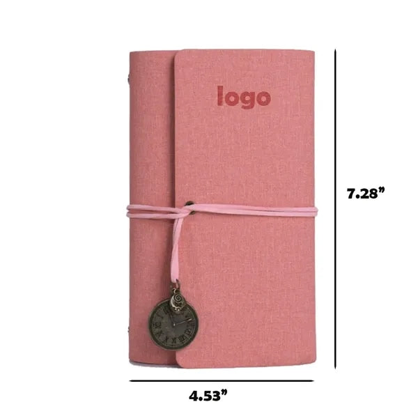 Textured PU Leather A6 Refillable Notebook