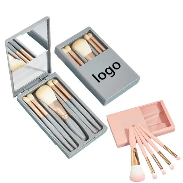 Premium Makeup Brush Set With Mirror Case