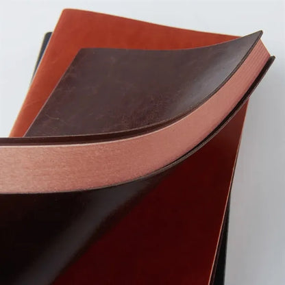 PU Leather Minimalist Business Notebook with Metal Pendant