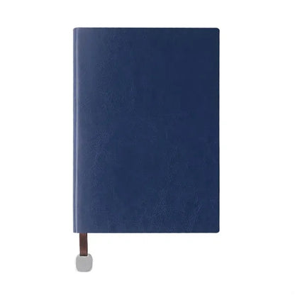 PU Leather Minimalist Business Notebook with Metal Pendant