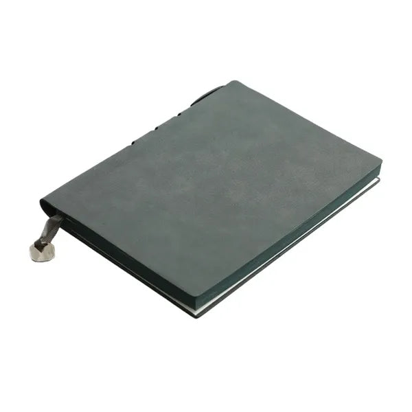 A5 PU Leather Thicken Binding Notebook with Side Pen Holder