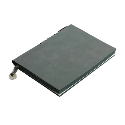 A5 PU Leather Thicken Binding Notebook with Side Pen Holder