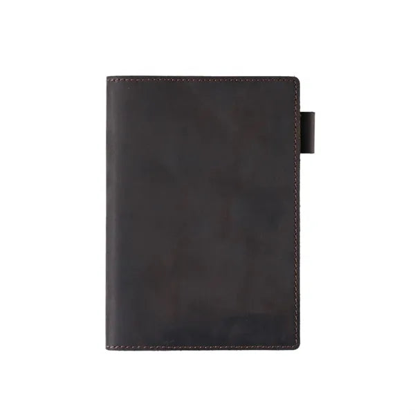 Leather Refillable Travel Notebook W/ Pen Holder Card Slot