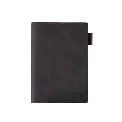 Leather Refillable Travel Notebook W/ Pen Holder Card Slot