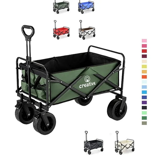 Portable folding outdoor trolley can print logo