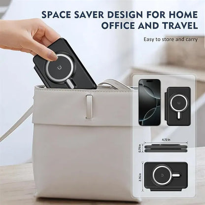 3 IN 1 Magnetic Fodable Wireless Charger