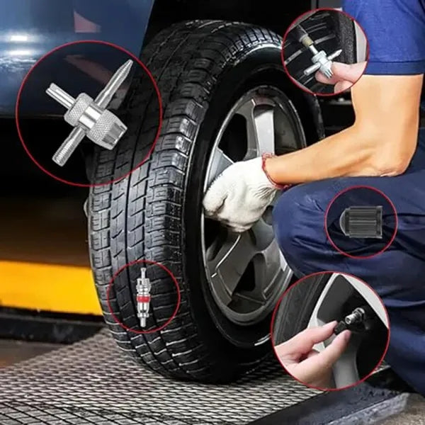 All-in-One Professional Emergency Tire Repair Plug Tools Kit