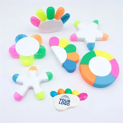 5 Color Fluorescent Highlighter Pens